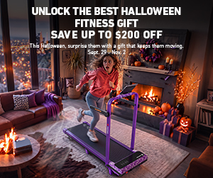 DeerRun Halloween Deals save up to 200 dollars on walking pads